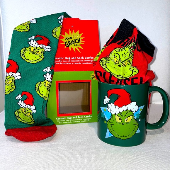 Other - Grinch Mug & Sock Combo